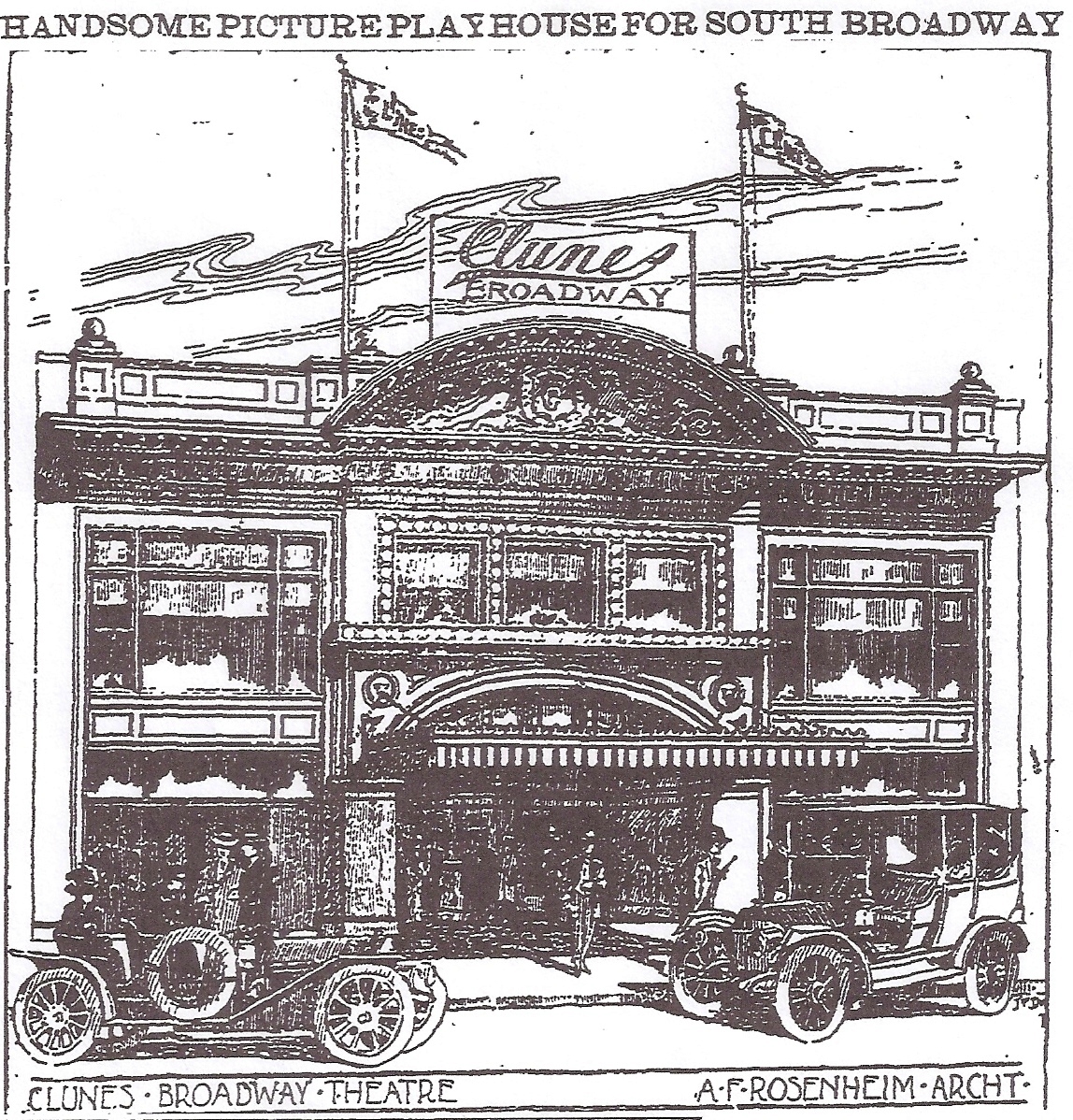 Clune's Broadway Theater, Los Angeles, 1910